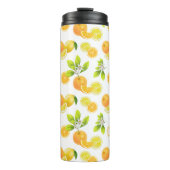 Citrus Fruits Art Sinaasappels and Lemons Patten Thermosbeker (Voorkant)