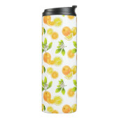 Citrus Fruits Art Sinaasappels and Lemons Patten Thermosbeker (Gedraaid links)