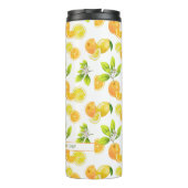 Citrus Fruits Art Sinaasappels and Lemons Patten Thermosbeker (Achterkant)