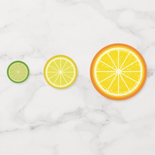 Citrus Fruits Confetti (Achterkanten)