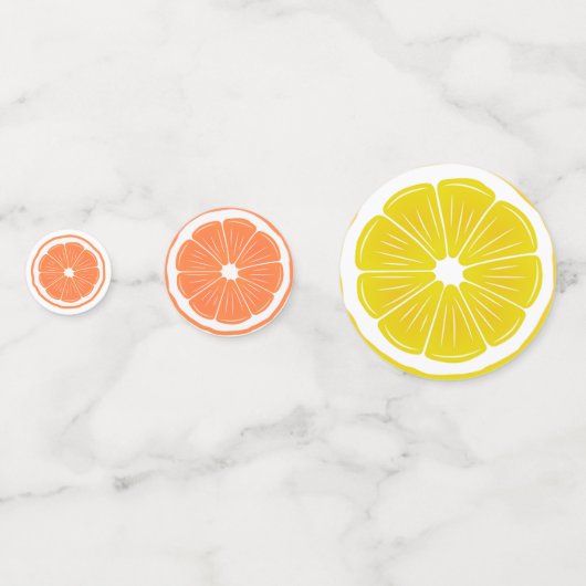 Citrus Fruits Design Table Table Confetti (Achterkanten)