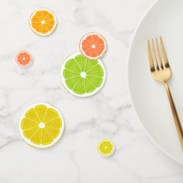 Citrus Fruits Design Table Table Confetti