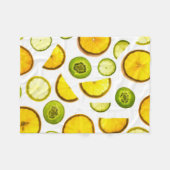 Citrus Fruits Fleece Blanket Deken (Voorkant (Horizontaal))
