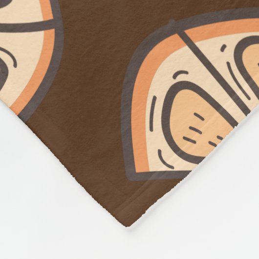 Citrus Fruits Fleece Deken (Hoek)