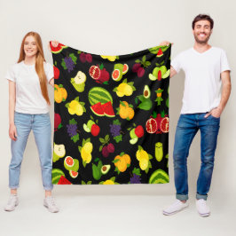 Citrus Fruits Fleece Deken