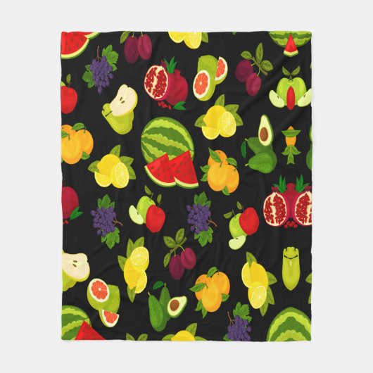 Citrus Fruits Fleece Deken (Voorkant)