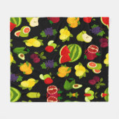 Citrus Fruits Fleece Deken (Voorkant (Horizontaal))