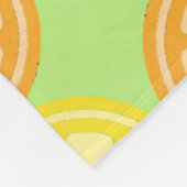 Citrus Fruits Fleece Deken (Hoek)