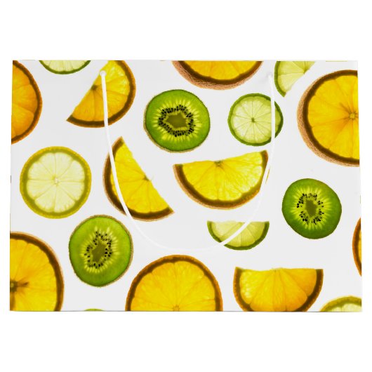 Citrus Fruits Gift Bag Groot Cadeauzakje (Voorkant)