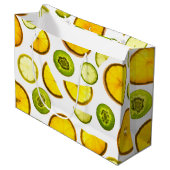 Citrus Fruits Gift Bag Groot Cadeauzakje (Voorkant Gekanteld)