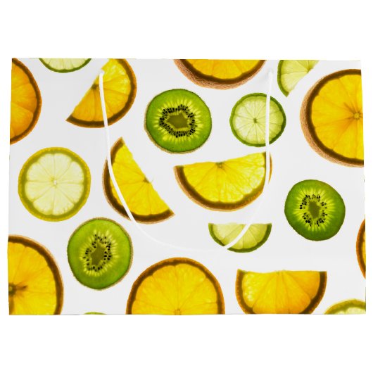 Citrus Fruits Gift Bag Groot Cadeauzakje (Achterkant)