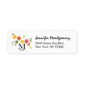 Citrus Fruits in Waterverf Etiket (Voorkant)