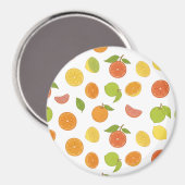 Citrus Fruits Pattern Magneet (Voorkant / Achterkant)