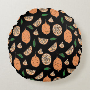 Citrus Fruits Rond Kussen