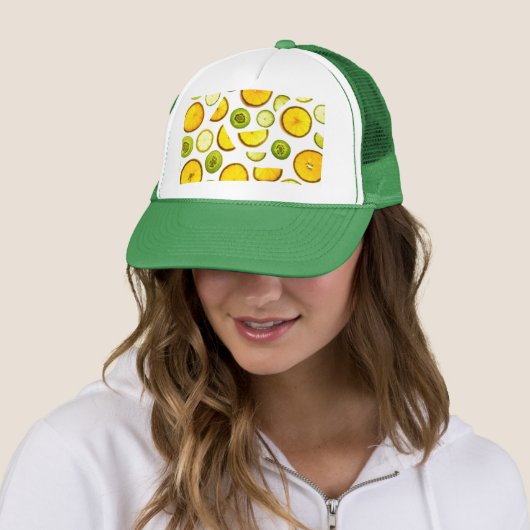 Citrus Fruits Trucker Hat Pet (In situ)