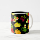 Citrus Fruits Tweekleurige Koffiemok (Voorkant rechts)