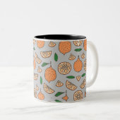 Citrus Fruits Tweekleurige Koffiemok (Voorkant rechts)