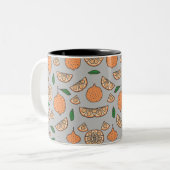 Citrus Fruits Tweekleurige Koffiemok (Voorkant links)