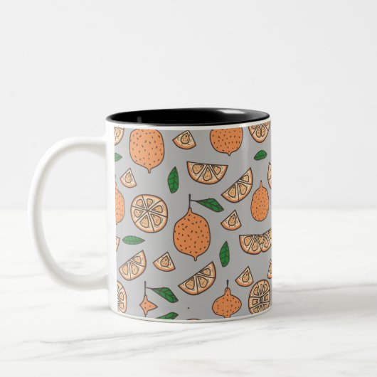 Citrus Fruits Tweekleurige Koffiemok (Links)