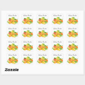 Citrus Fruits Vierkante Sticker (Vel)