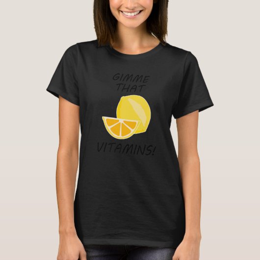 Citrus Fruits Vitamins Lemonade Fruits T-shirt (Voorkant)