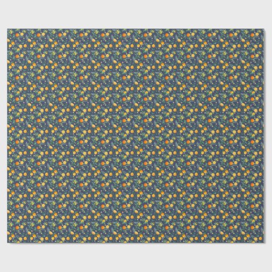 Citrus Fusion: Sinaasappels met tropische flair Cadeaupapier (Vlak)