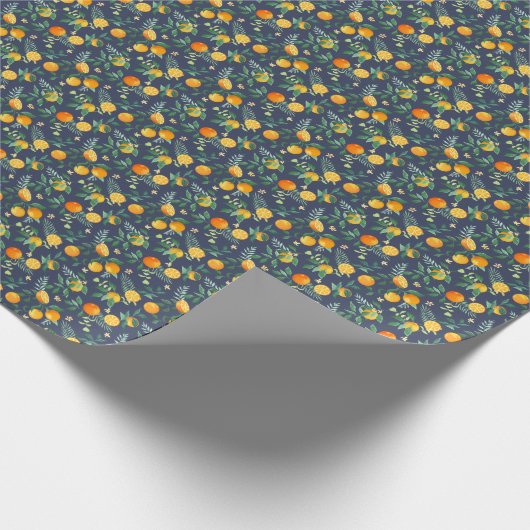 Citrus Fusion: Sinaasappels met tropische flair Cadeaupapier (Hoek)