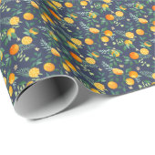 Citrus Fusion: Sinaasappels met tropische flair Cadeaupapier (Rol Hoek)