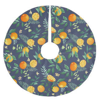 Citrus Fusion: Sinaasappels met tropische flair Kerstboom Rok