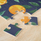Citrus Fusion: Sinaasappels met tropische flair Legpuzzel (Zijkant)