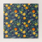 Citrus Fusion: Sinaasappels met tropische flair Legpuzzel (Horizontaal)