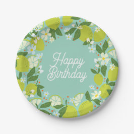 Citrus Garden Paper Bord - Mint Green