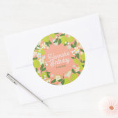 Citrus Garden Party Stickers - Bewerkbare tekst (Envelop)