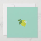 Citrus Garden Thank You Card - Mint Green Design Bedankkaart (Achterkant)