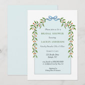 Citrus garland Arch Bleek blauw Vrijgezellenfeest Kaart (Voorkant / Achterkant)