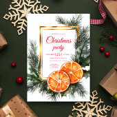 Citrus gedroogde Sinaasappels kerstfeest Kaart