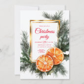 Citrus gedroogde Sinaasappels kerstfeest Kaart (Voorkant)