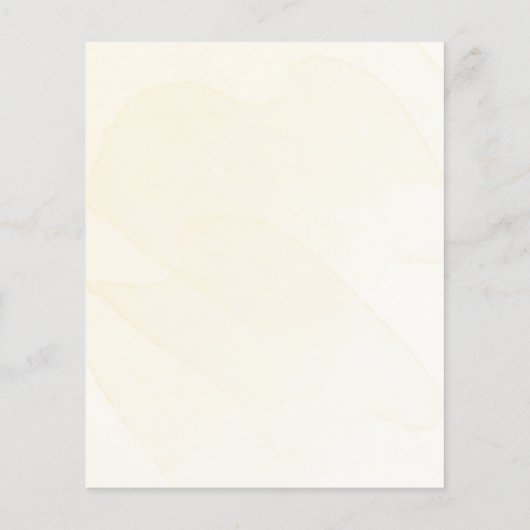 Citrus geel budget baby shower uitnodiging (Achterkant)