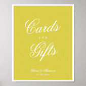 Citrus Geel Eiland Old Money Tafelbord Poster (Voorkant)