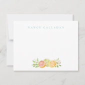 Citrus gepersonaliseerde notitie Kaart Notitiekaartje (Voorkant)