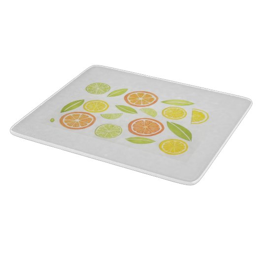 Citrus Glass Cutting Board Snijplank (Hoek)