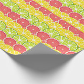 Citrus Grapefruit Limoen en Sinaasappel Cadeaupapier (Hoek)