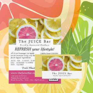 Citrus Grapefruitsap, Adverteren sausbast Flyer