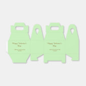 Citrus green brown happy Valentine's day simple  Bedankdoosjes (Uitgevouwen)