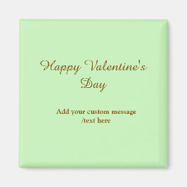 Citrus green brown happy Valentine's day simple Magneet