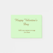 Citrus green brown happy Valentine's day simple Post-it® Notes (Voorkant)