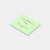 Citrus green brown happy Valentine's day simple Post-it® Notes (Schuin)