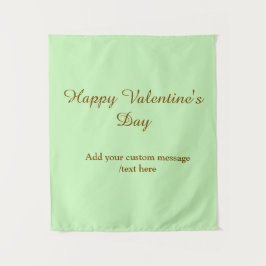 Citrus green brown happy Valentine's day simple Wandkleed