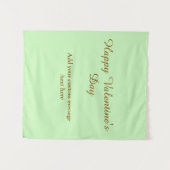 Citrus green brown happy Valentine's day simple  Wandkleed (Voorkant (horizontaal))