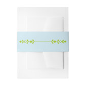 Citrus Green & Coastal Blue Wedding Uitnodigingen Wikkel (Voorkant Voorbeeld)